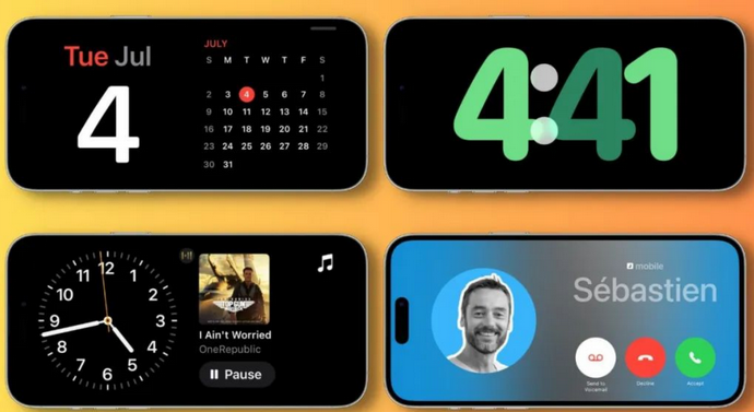 平山苹果手机维修分享iOS17横屏充电待机显示有什么好处 