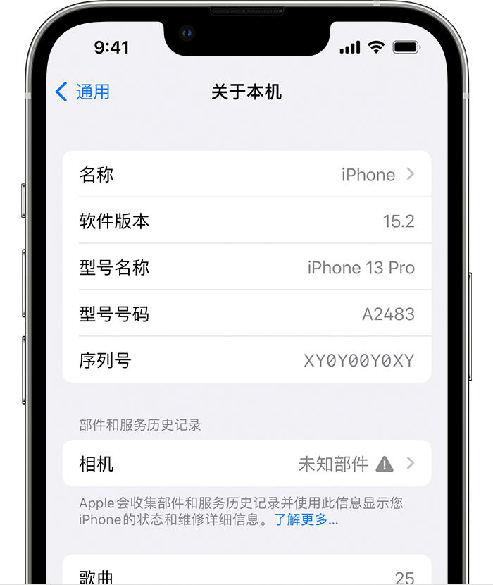 平山苹果维修分享iPhone 出现提示相机“未知部件”是什么原因？ 