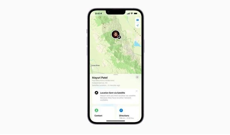 平山苹果14维修分享iPhone14系列中 FindMy功能通过卫星分享位置方法教程 