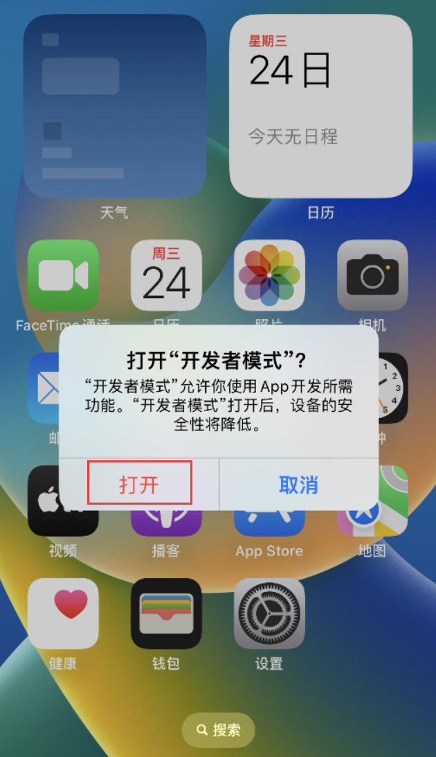 平山苹果手机维修分享如何打开开发者模式 